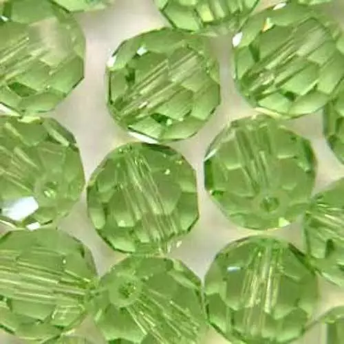 x 20 Cristalli SWAROVSKI ELEMENTS ORIGINALI 8mm 8 mm ROUND BEAD PERIDOT