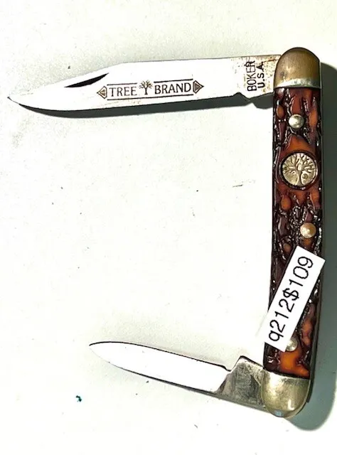 VTG 1970S BOKER USA Tree Brand 8288 2 Blade Pen Folding Pocket Knife, 55mm  $109.00 - PicClick AU