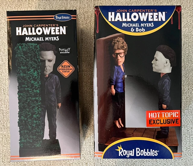 HALLOWEEN Michael Myers Bob & Hedge Bobblehead Lot Of 2 Hot Topic Royal Bobbles
