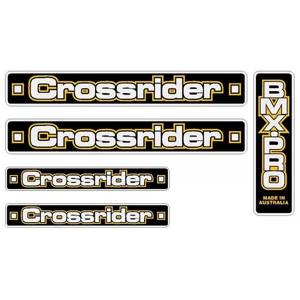 Crossrider  - BMX PRO 2 - Yellow decal set - Old school bmx