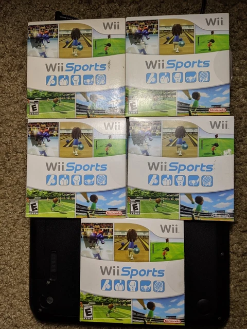 Wii Sports (Nintendo Wii, 2006) Complete With Manual CIB LOT of 5 - A
