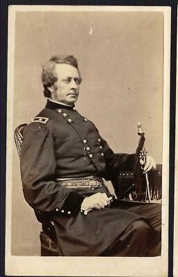Civil War CDV Union General Joseph Hooker as Honor Guard for Lincoln's Body Rare