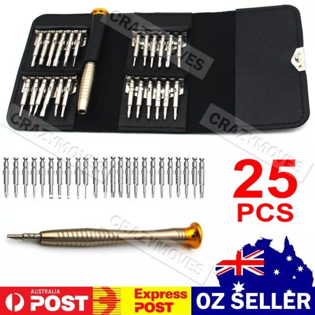 25 in 1 Precision Screwdriver Set Tool Kit Mini Small Torx Repair Fix Laptop