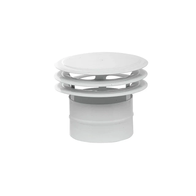 Ventilation Deflector Mirtak Enamelled Steel Disks Ø 110 Mm White NEW