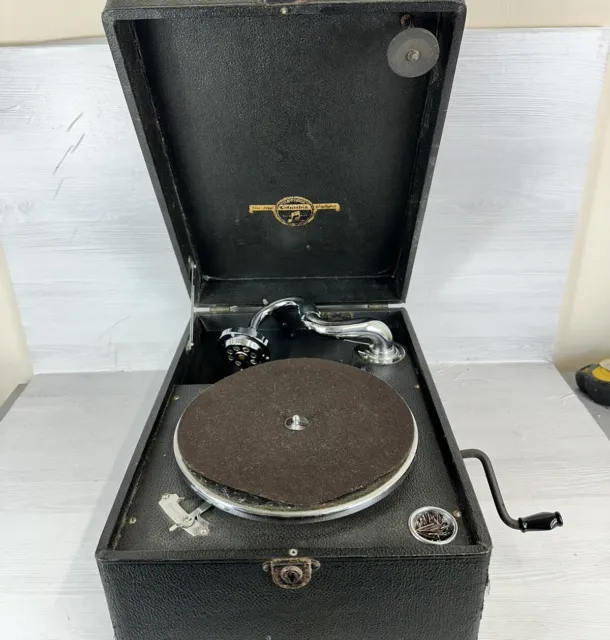 Antique Columbia Gramophone By Viva Tonal Grafonola - In Working Order