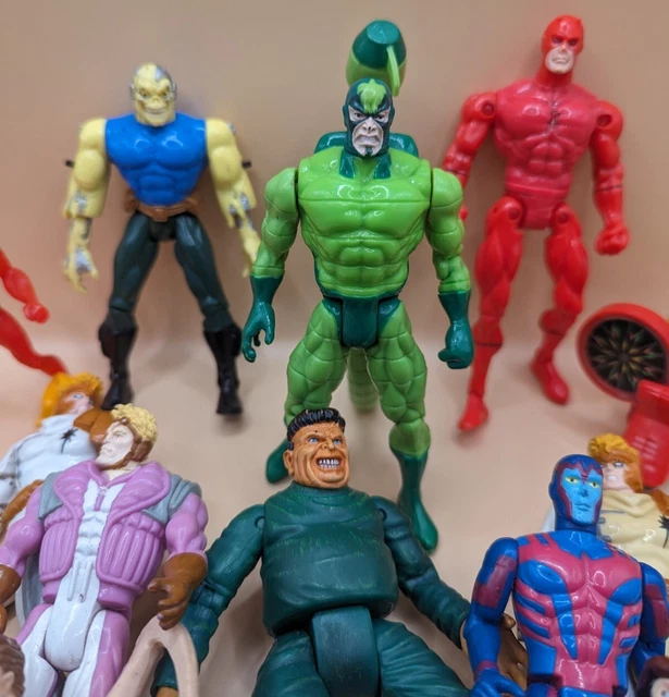 Vintage Toy Biz Marvel 12 Action Figure Lot X-Men Angel Scorpion Gambit & More 3