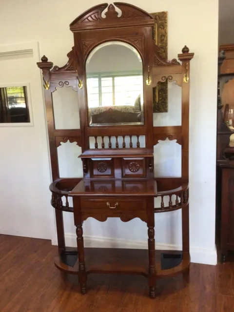 Mahogany hall stand in excellent condition