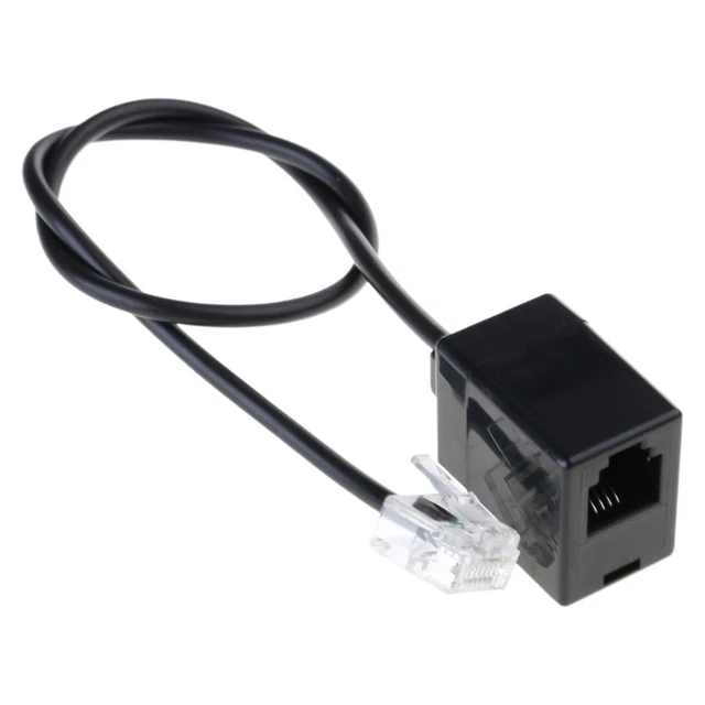 RJ45 TO RJ11 Converter Cable for Landline Connection RJ45 8P8C to RJ11 ...