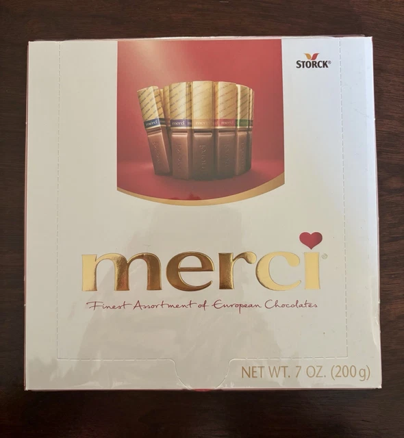 Merci Finest Assortment European Chocolates – 8.8oz Box (20 Pieces) – Milk & Dark Variety
