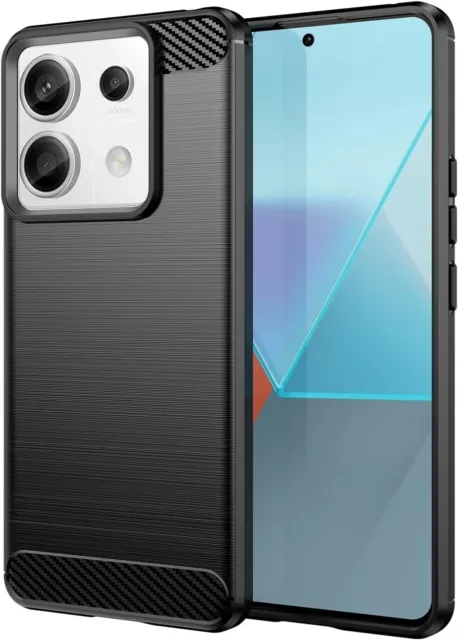 CARBON HÜLLE Für XIAOMI REDMI NOTE 13 PRO 5G HANDY SCHUTZHÜLLE SLIM CASE SILIKON