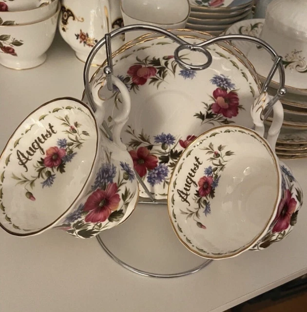 Unique Traditional Afternoon Tea Cup and Saucer in Gift Box, Royal Por