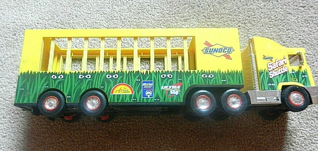 Toy Truck Vintage Sunoco Safari Shuttle w Lights and Jungle Sounds Truck Only