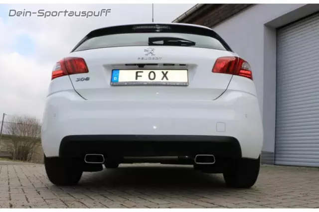 FOX LE SPORT Échappement Duplex Peugeot 207 RC 1.6l Droite Gauche Chaque  2x100mm EUR 525,37 - PicClick FR