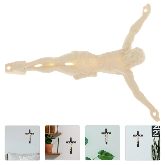 Crocifisso Da Parete In Argento Da 25,4 Cm, Croce Cattolica In Metallo