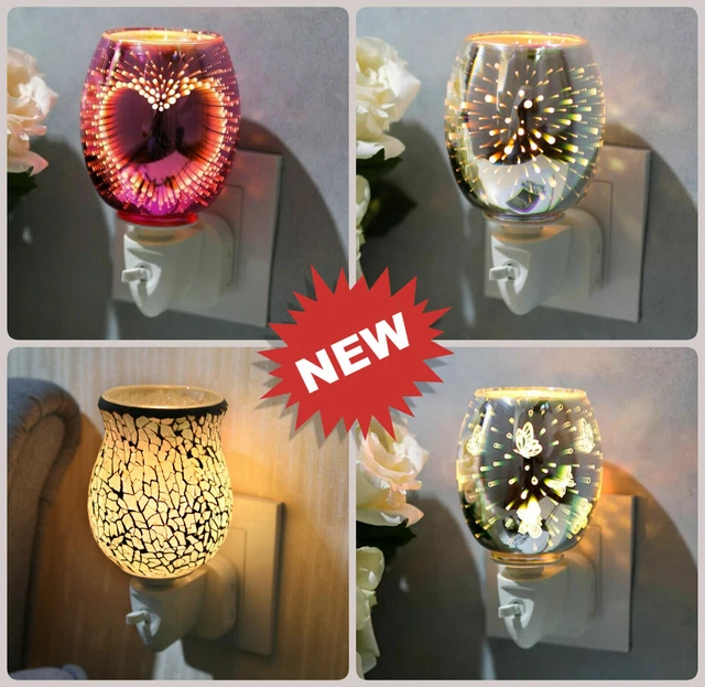 Plug-In Wax Warmer, 3D Electric Aroma Diffuser with Fragrance Lamp Light