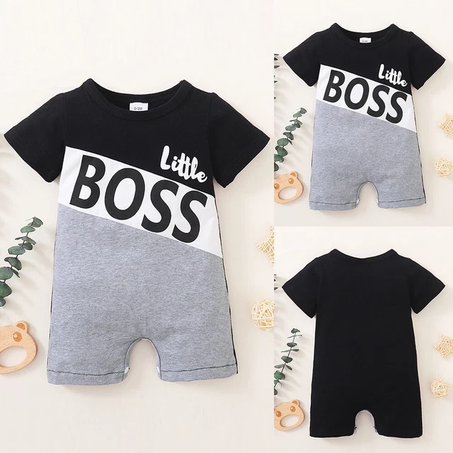 Infant Baby Boys Summer Romper Short Sleeve Outfits Bodysuit Toddler Clothes Set