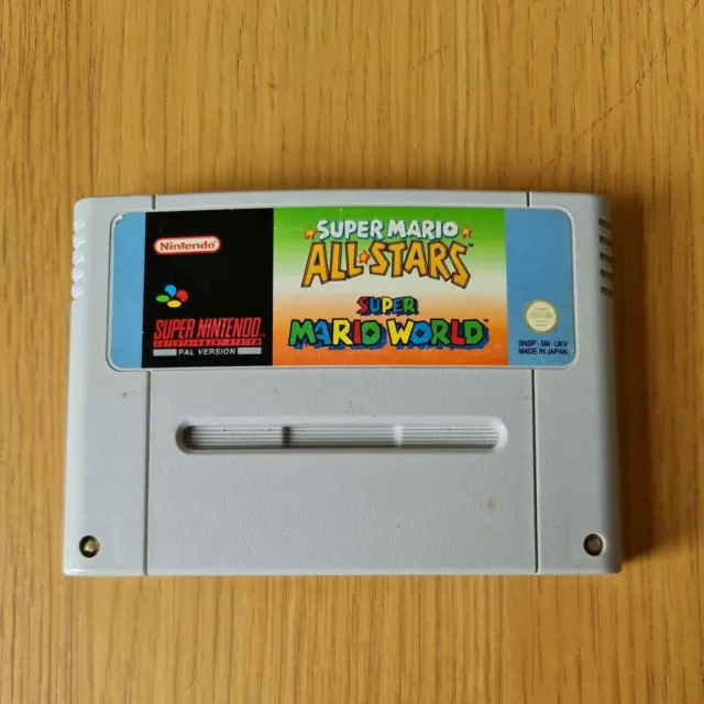 Super Mario All-Stars & Super Mario World Super Nintendo Snes Pal Game Cart Only