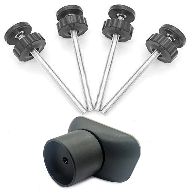 Extensión extensor de puerta para bebé - paquete de 4 piezas de varillas de husillo roscadas puerta con