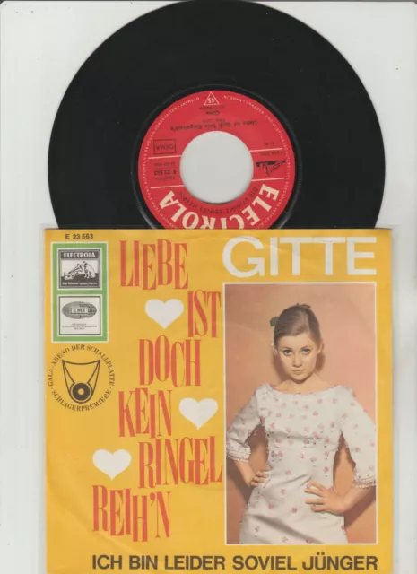 Gitte - Liebe Ist Doch Kein Ringelreih'n GER 7in 1967 (VG+/VG+)