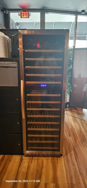 Eurodib USF168D Dual Temperature Zone Urban Style Wine Cabinet w/ LED Lights