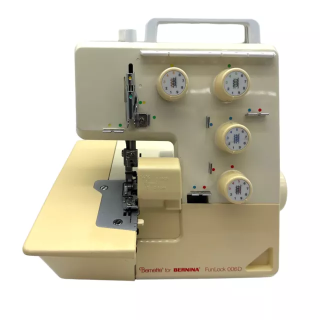 Bernina Bernette FunLock 006D Serger Machine No Pedal Untested Bernina Bernette FunLock 006D Serger Machine No Pedal Untested