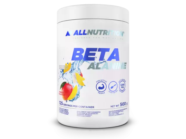 Beta Alanin Pulver 500 g Pre Workout Booster Ausdauer 0,5 kg Allnutrition