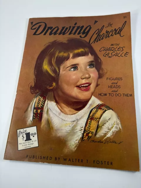 Vintage how to draw books by Walter Foster from the 1950's