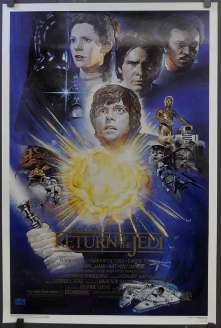 Star Wars Return Of The Jedi R-1994 Original 27X41 10Th Anniversary Movie Poster