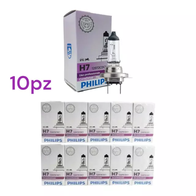 Set 10 Ampoules Philips H7 12 V 55 W PX26d 12972CDC1 Phares Auto Moto Offre