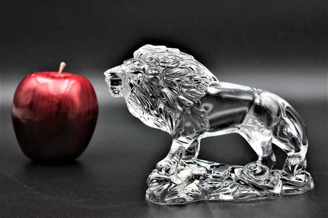 Princess House Wonders of the Wild Crystal Lion Figurine Glass King Leo, Germany