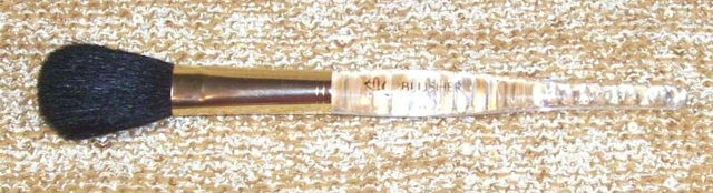 Mary Kay Large Blush Brush 7" New Clear Acrylic Handle Nice Blusher