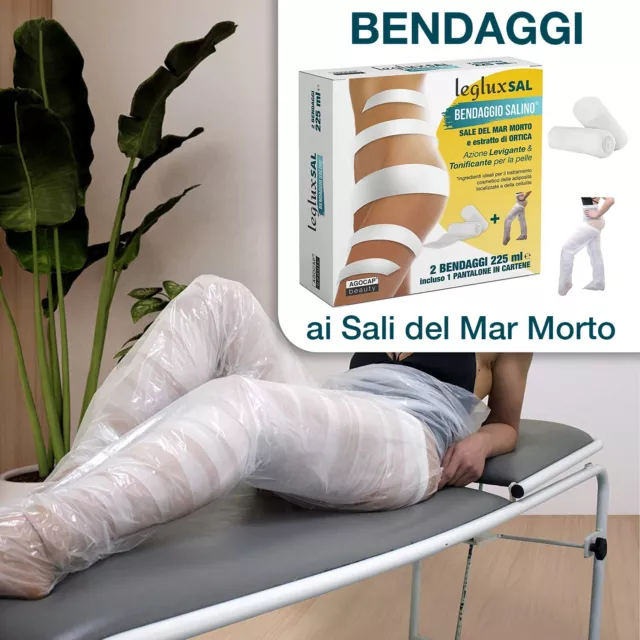 Bende riducenti, drenanti anticellulite gambe ai Sali Mar Morto + PANT CARTENE