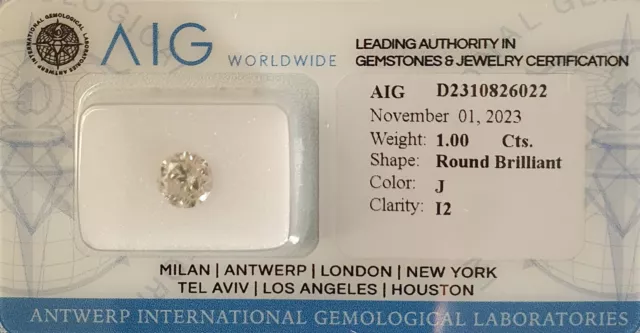 Diamant Naturel Certifié Et Scellé / Natural Diamond