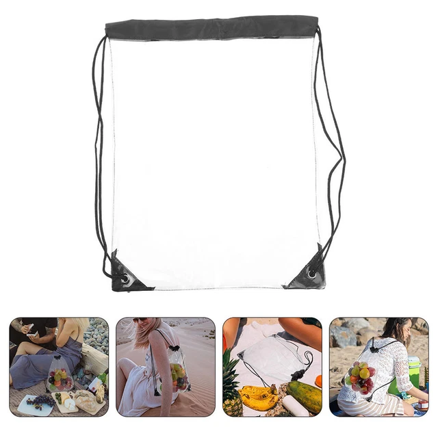Organizador de maquillaje portátil con cordón impermeable bolsa de tocador