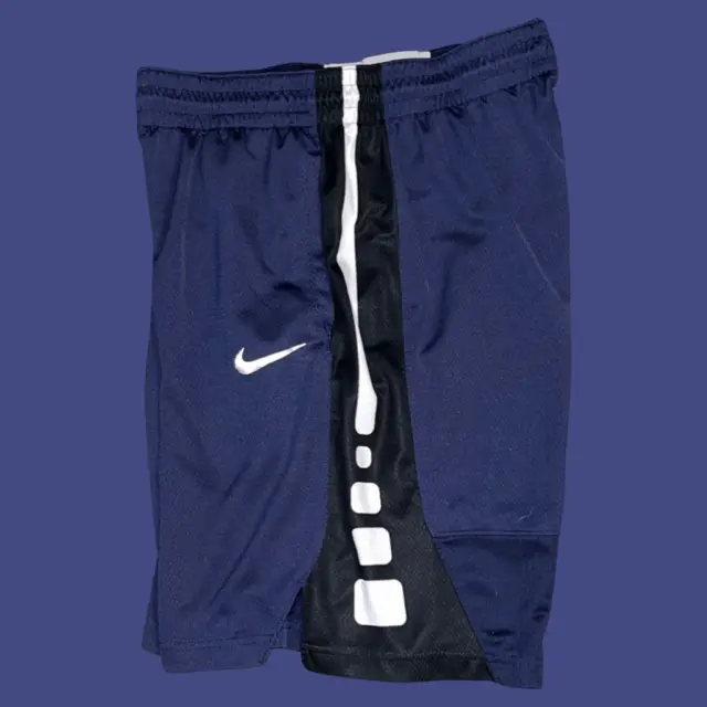 Youth Nike Dri Fit Elite Navy Basketball Shorts Size Large