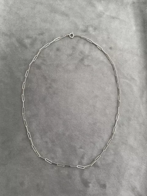 Ancien Collier Chaîne en Argent Massif