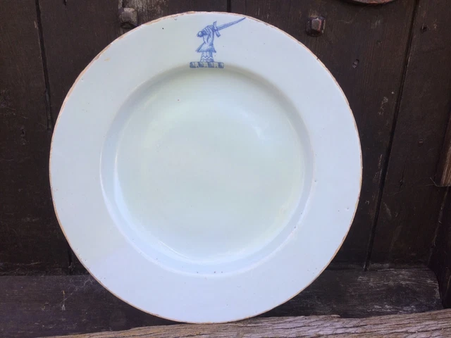 Rare London Delft Charger 1720 Delftware Faience Tin Glazed 18Th Century Xviii