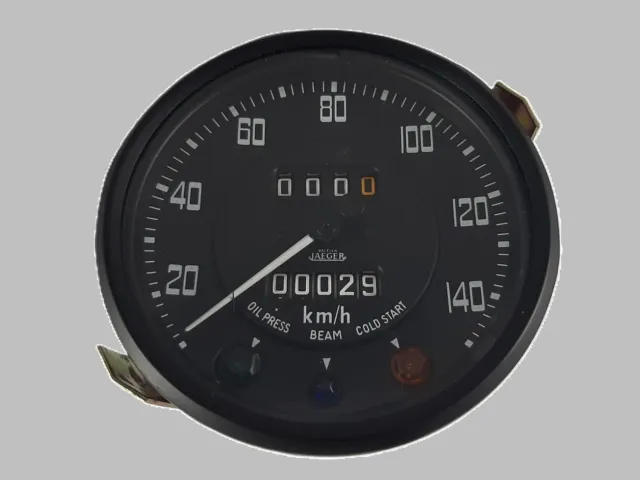 Land Rover Series 2a 3: Tachometer • km/h • British Jaeger • GETESTET • Oldtimer