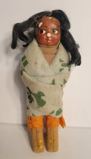 Vintage Skookum Bully Good Doll Native American Indian 6.5"