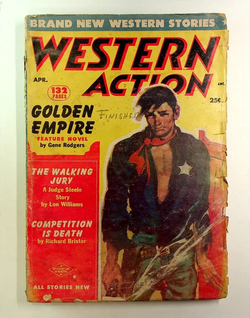 Western Action Novels Magazine 1st Series Pulp Vol. 17 #6 FR/GD 1.5 1954