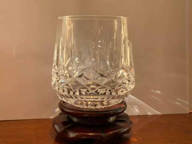 Pair of Waterford Crystal Roly Poly LISMORE Whisky Glasses.