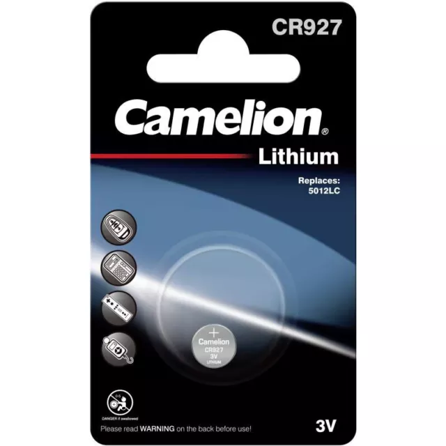Piles boutons CR927 Camelion lithium 3V, expédition rapide et gratuite !