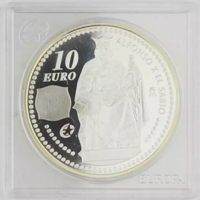 10 Euro Spanien 2008  Silber PP  Alfonso X. von Kastilien