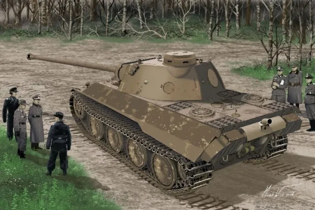 Panther Ausf.d V2 Versuchsserie Réservoir 1:3 5 Plastique Model Kit Dragon