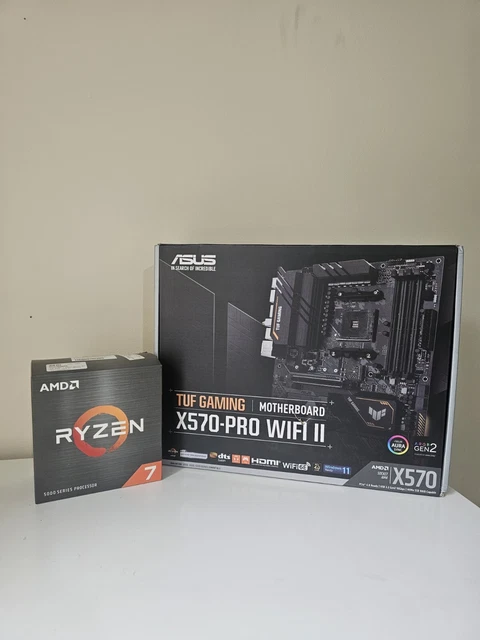 ASUS TUF GAMING X570-PRO WIFI II & AMD RYZEN 5800X bundle £250.00 ...