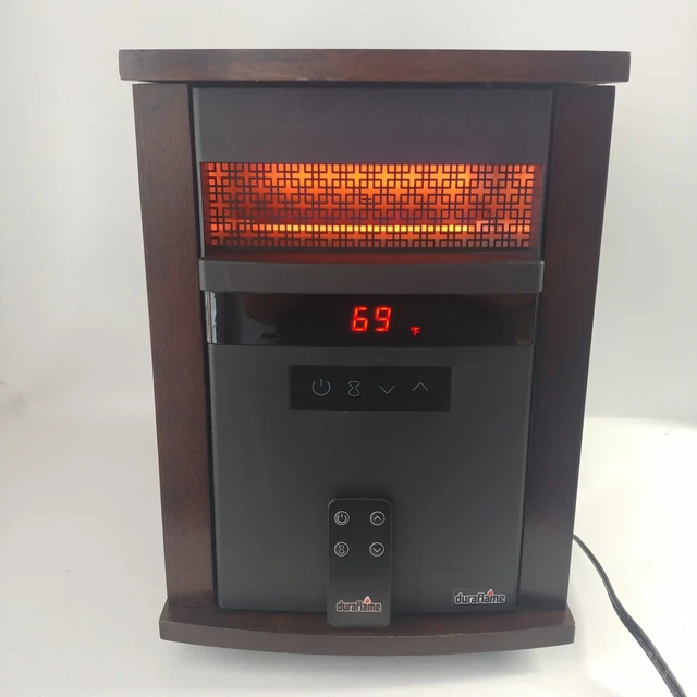 DURAFLAME PORTABLE ELECTRIC Ceramic DESKTOP HEATER Fan OR Heat DFH-DH-14-T  $49.94 - PicClick