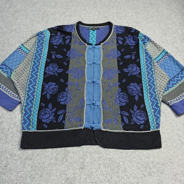 Damen GUDRUN SJODEN Lila Bio-Baumwolle Kurzarm Pullover Größe M 12634
