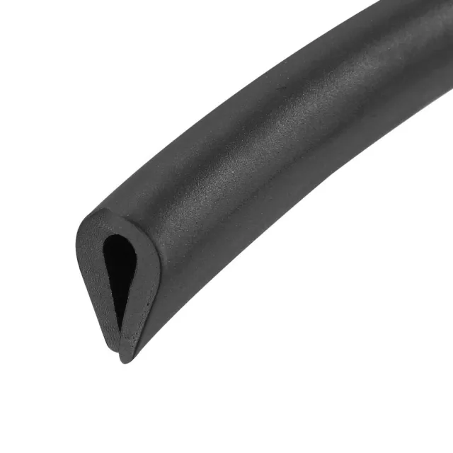 Edge Trim Black U Channel Edge Protector Fits 3/64"- 5/64"Edge 10 Feet Long