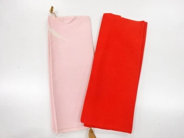 6531992: Japanese Kimono / Antique Araihari For Hakkake & Shoulder Lining Set