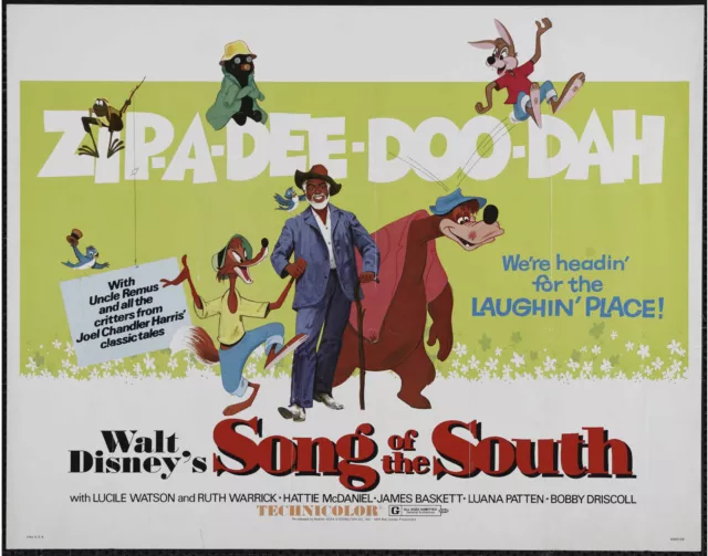 SONG OF THE SOUTH original DISNEY 22x28 movie poster BR'ER FOX